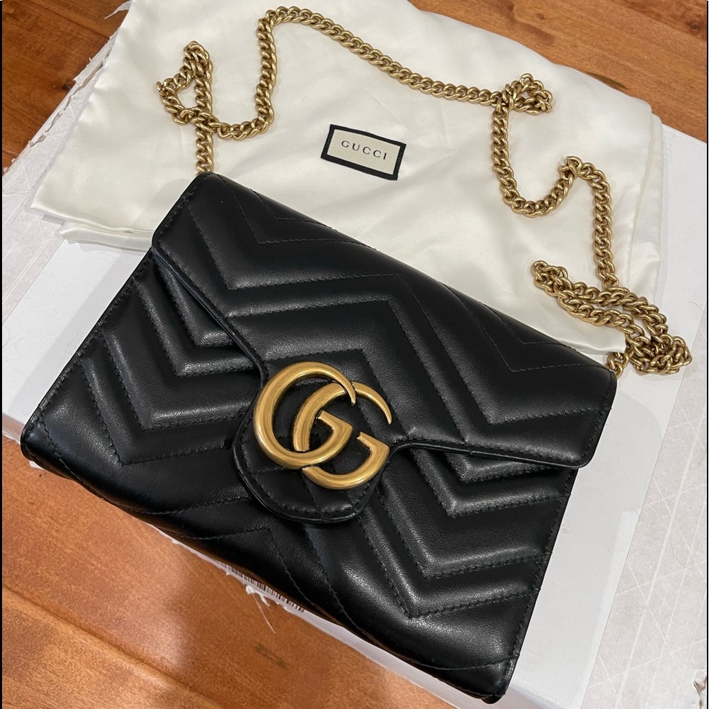 Gucci mini GG Marmont chain shoulder bag